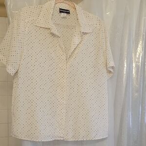 Vintage Petite Polka Dot Blouse